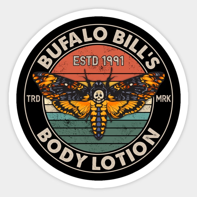 The Silence18 The Silence of the Lambs Buffalo Billis Est1991 Body Lotion (No Tree) Sticker by Crazy Cat Style